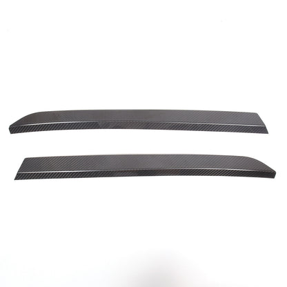 Real Carbon Fiber High Wing Spoiler Add-On Wicker Bill Pair For Corvette C8 20+ 18