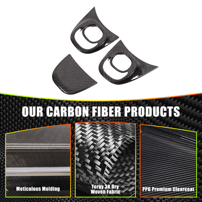Real Carbon Fiber Rear Seat Audio Speaker Panel Trim For Nissan GTR R35 2008-16 11