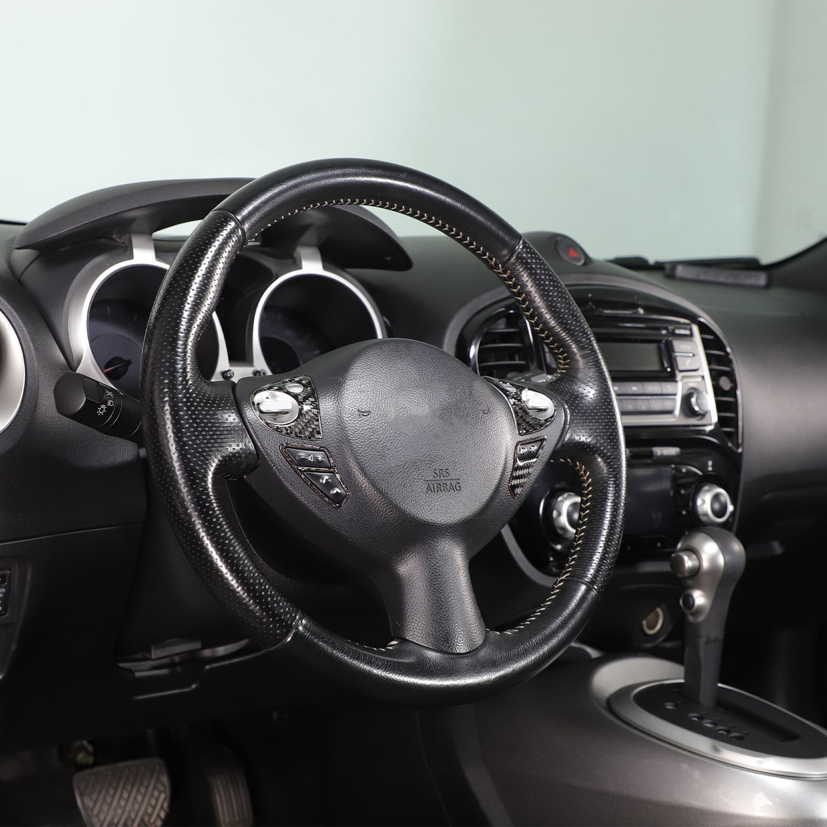 Soft Carbon Fiber Interior Center Console trim Sticker For Nissan Juke 2011-2019 83
