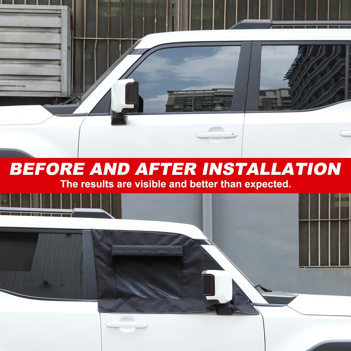 Front Window Vent Visor Sun Shade Cover For Toyota Land Cruiser Prado LC250 24+ 5