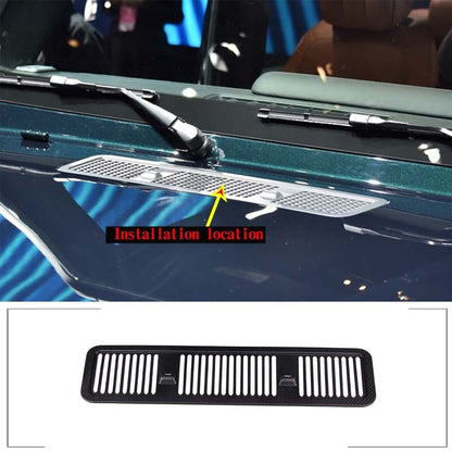 Matte Real Carbon Fiber Hood Air Inlet Vent Trim for Benz G Class W463 2019+ 12