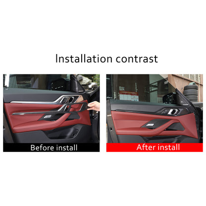 Real Carbon Fiber Interior Door Panel Trim For BMW 4 Series G26 430i 440i 22-24 16