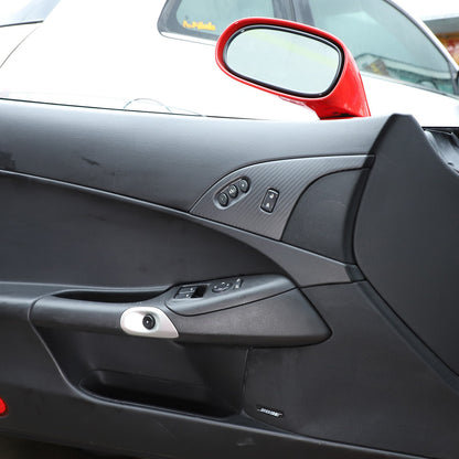 Matte Dry Real Carbon Fiber Center Console Trim Cover For Corvette C6 2005-13 92