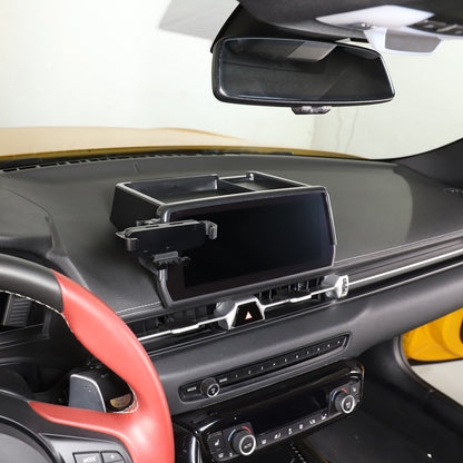 Center Console Screen Rear Phone Mount Storage Box For Toyota Supra A90 2019+ US 18