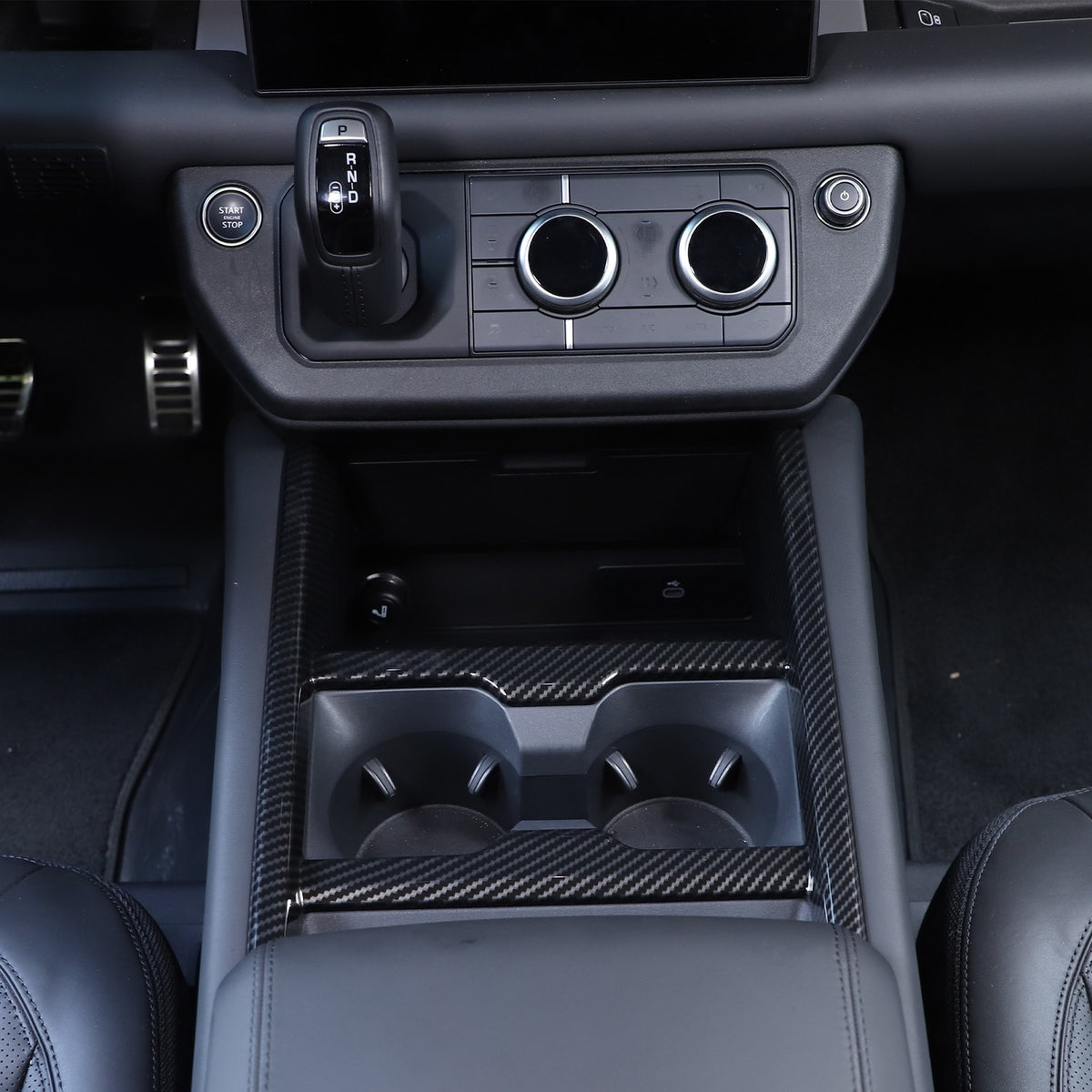 ABS Carbon Fiber Center Console Gear Frame Trim For LR Defender L663 2025+ US 19