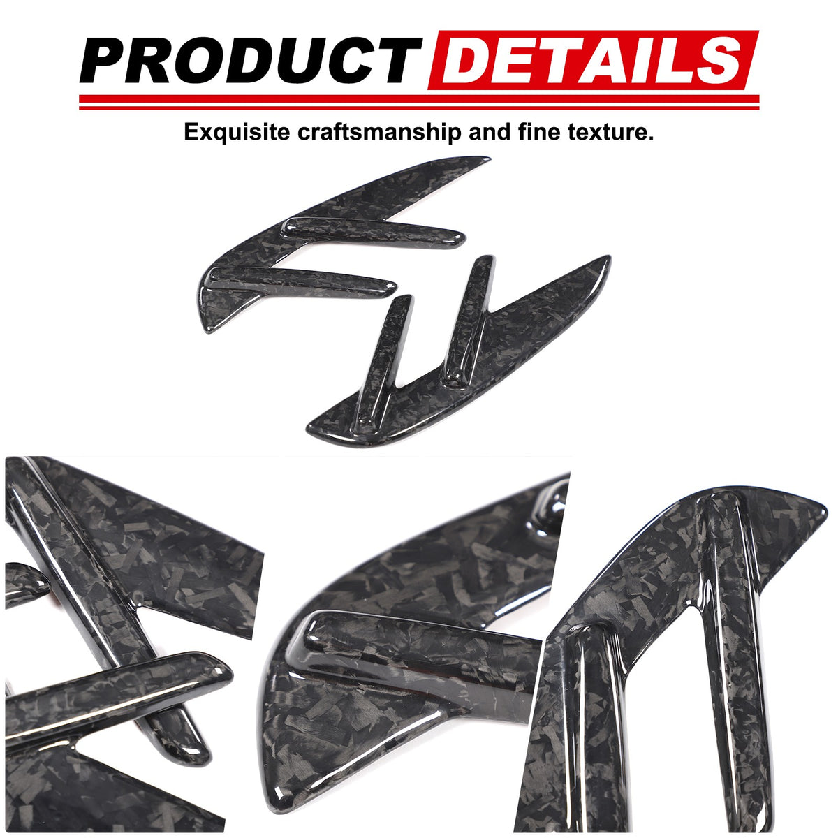 Forged Real Carbon Fiber Fender Side Molding Trim For BMW M3 G80/M4 G82 2021+ 12