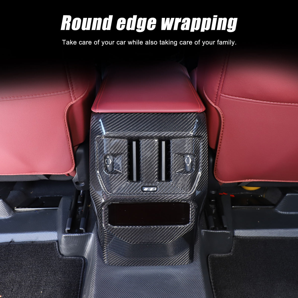 Real Carbon Fiber Rear Air Conditioning Vent Trim Cover For BMW X3 G45 2025+ 11
