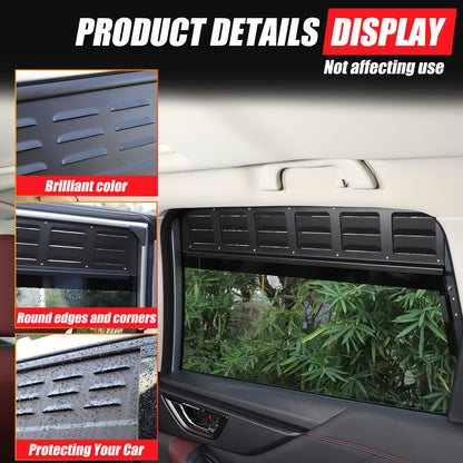 Rear Door Window Louver Air Vent Panel Trim For Subaru Forester SK 2019-2024 18