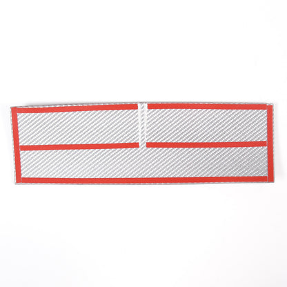 Red Carbon Fiber Console Navigation Upper Panel Cover Trim For Jaguar F-TYPE 13+ 17