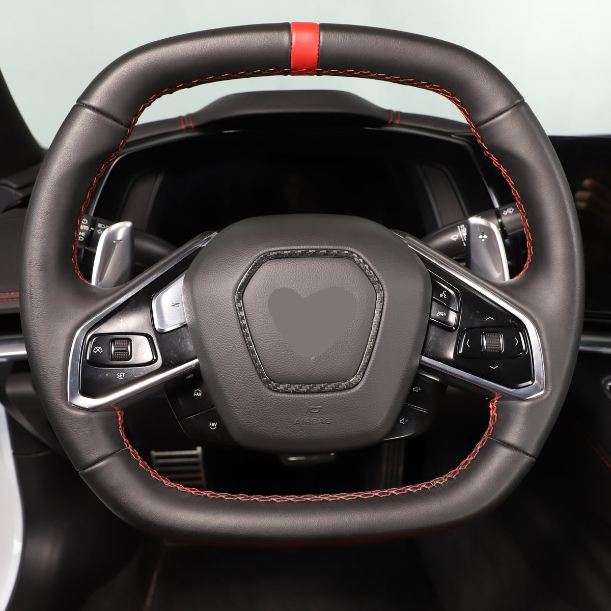 Real Dry Carbon Fiber Full Interior Center Set Trim Kit For Corvette C8 20-25 US - Styles 31-35 54