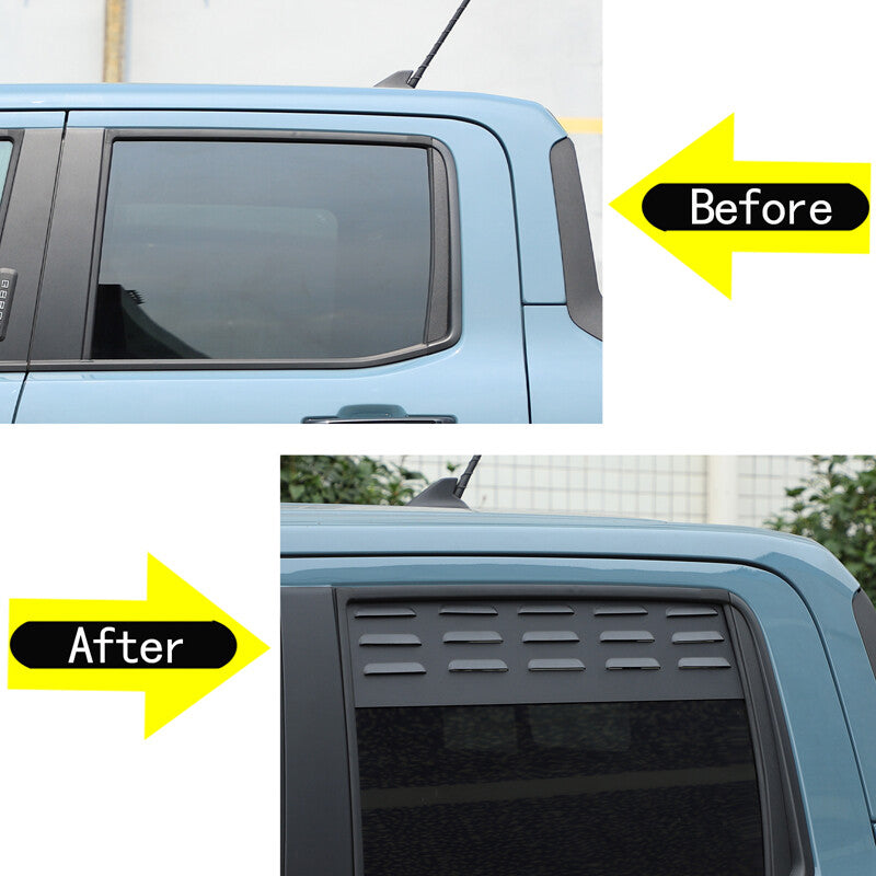 Wagon 2nd Row Door Window Vents Screens For Ford Maverick 2022-2024 US 16