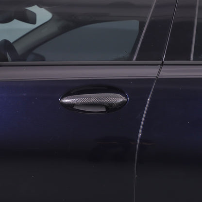 Real Carbon Fiber Exterior Outer Door Handle Trim For BMW 3 Series G20 20-22 14