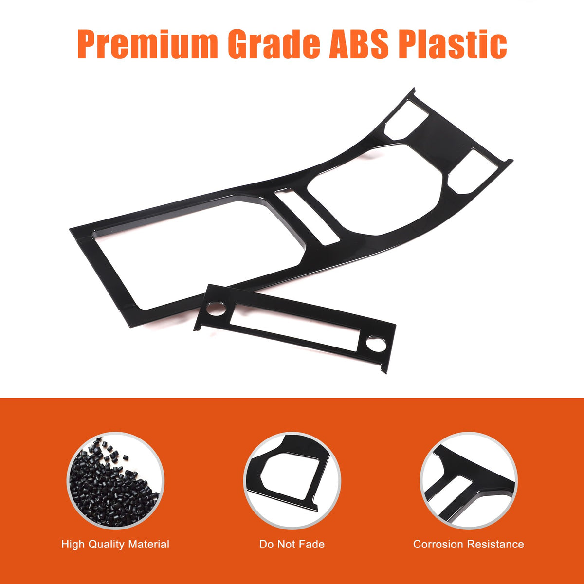 Glossy Piano Black Center Console Panel Trim For Land Rover Evoque L538 2012-18 3