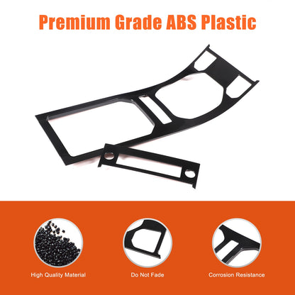 Glossy Piano Black Center Console Panel Trim For Land Rover Evoque L538 2012-18 3