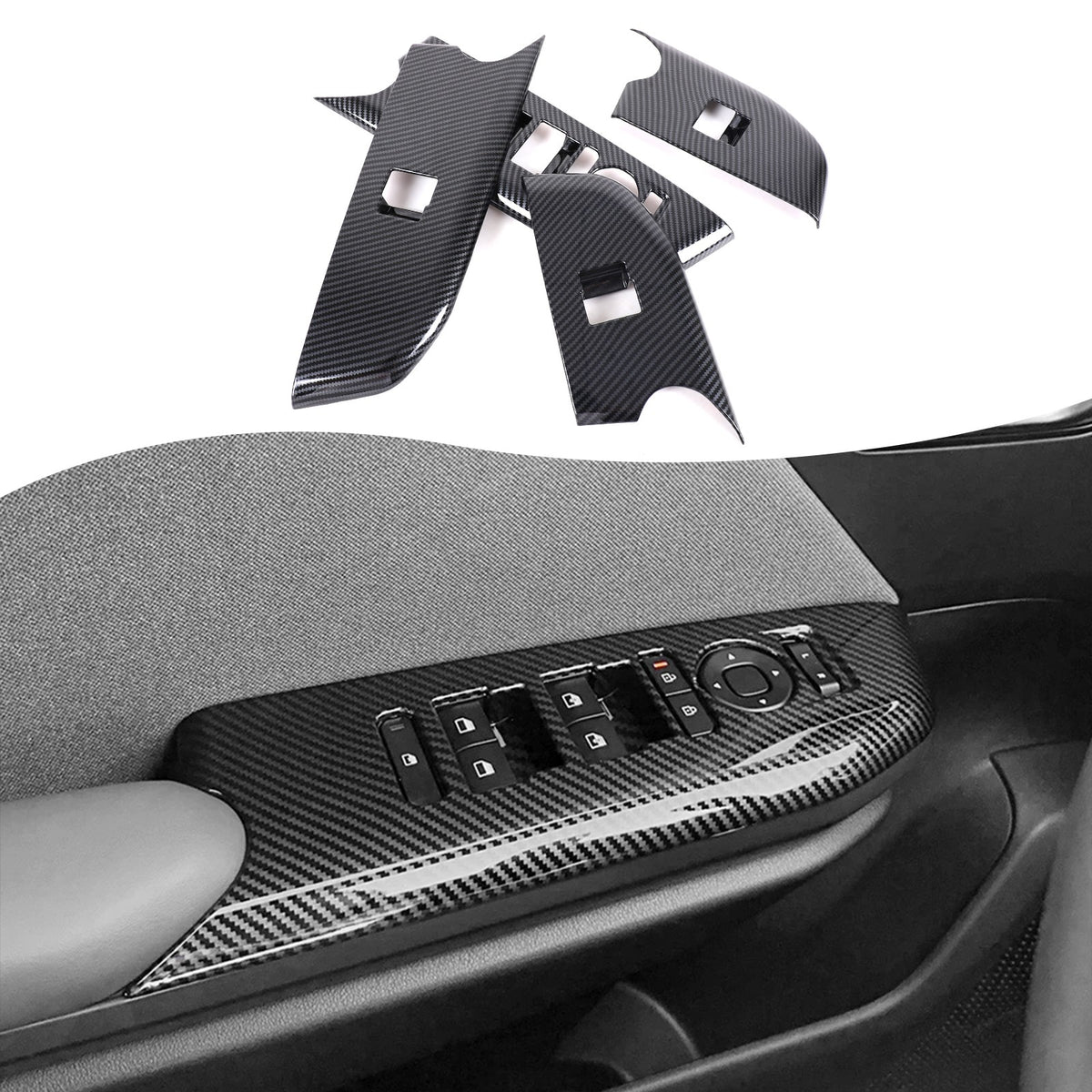 ABS Carbon fiber Interior Cover Trim Decor Accessories For Kia K4 2025+ 48