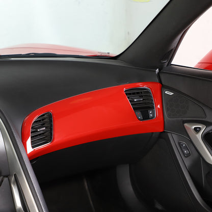 Sports Red ABS Interior Decoration Cover Trim Kit For Corvette C7 2014-19 - Styles 1-5 16
