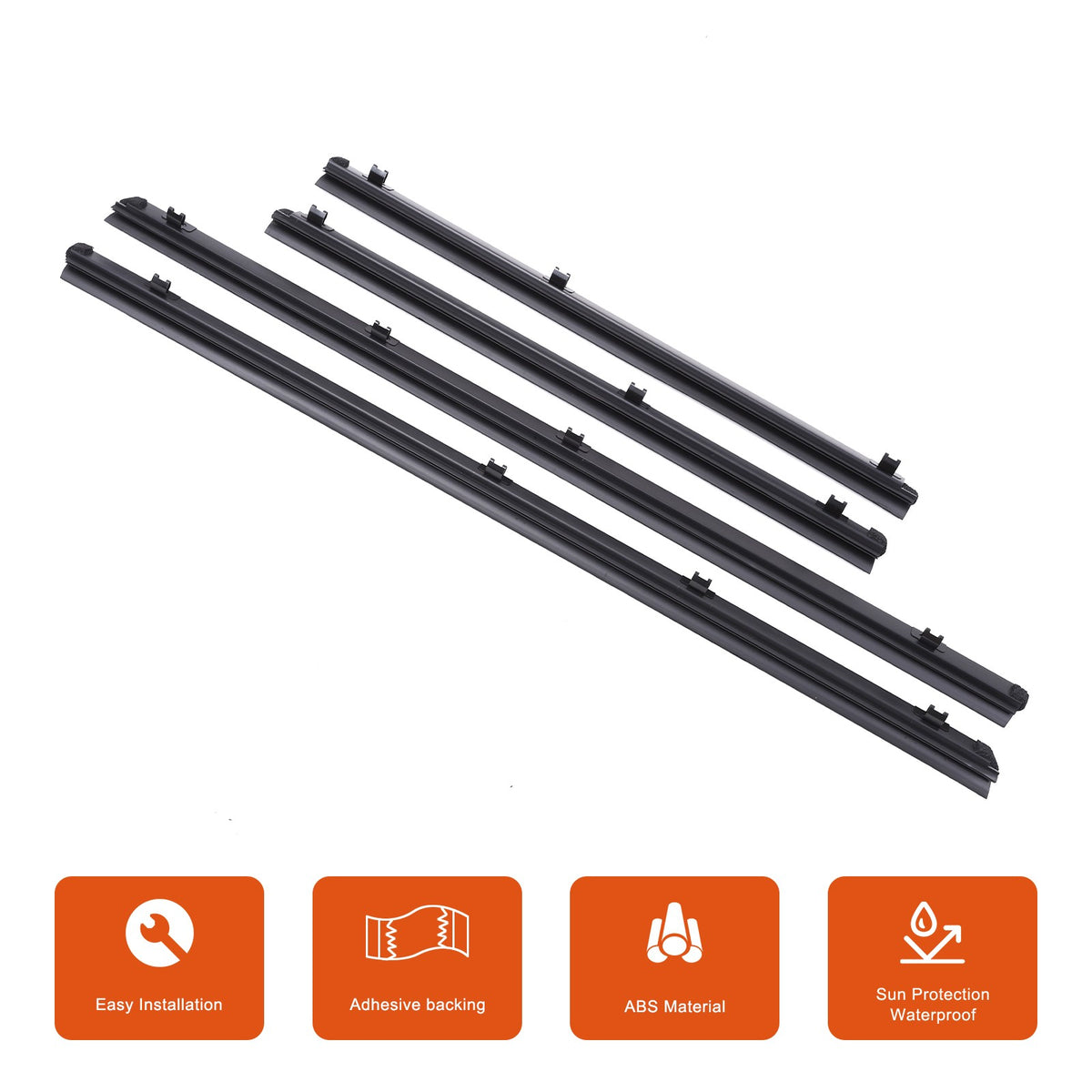 Replacement Rubber Window Inner Seal Strip For Toyota Prado LC150 2010-2020 19