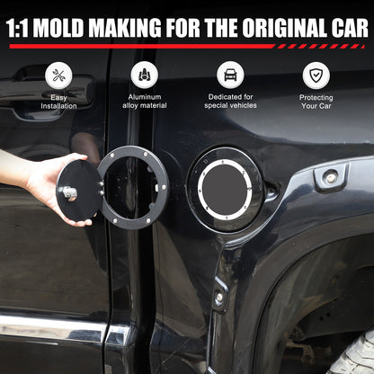 Fuel Cap Anti-Theft Lock Cover with Combination Lock For Toyota Tundra 2007-2021 2