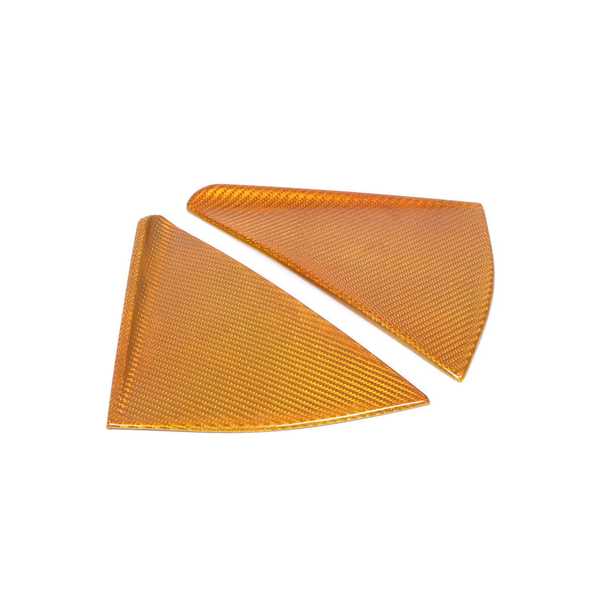 Yellow Carbon Fiber Rear B-Pillar Trim Overlay For Corvette C8 Convertible 20-26 7