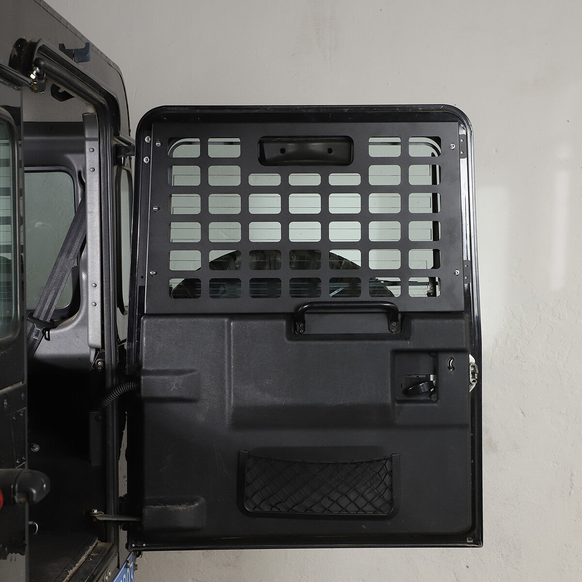 Tailgate Rear Window Trunk Storage Molle Panel For LR Defender 90 110 2004-2019 5