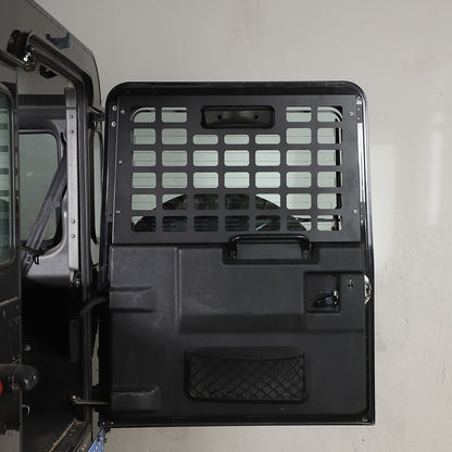 Tailgate Rear Window Trunk Storage Molle Panel For LR Defender 90 110 2004-2019 5