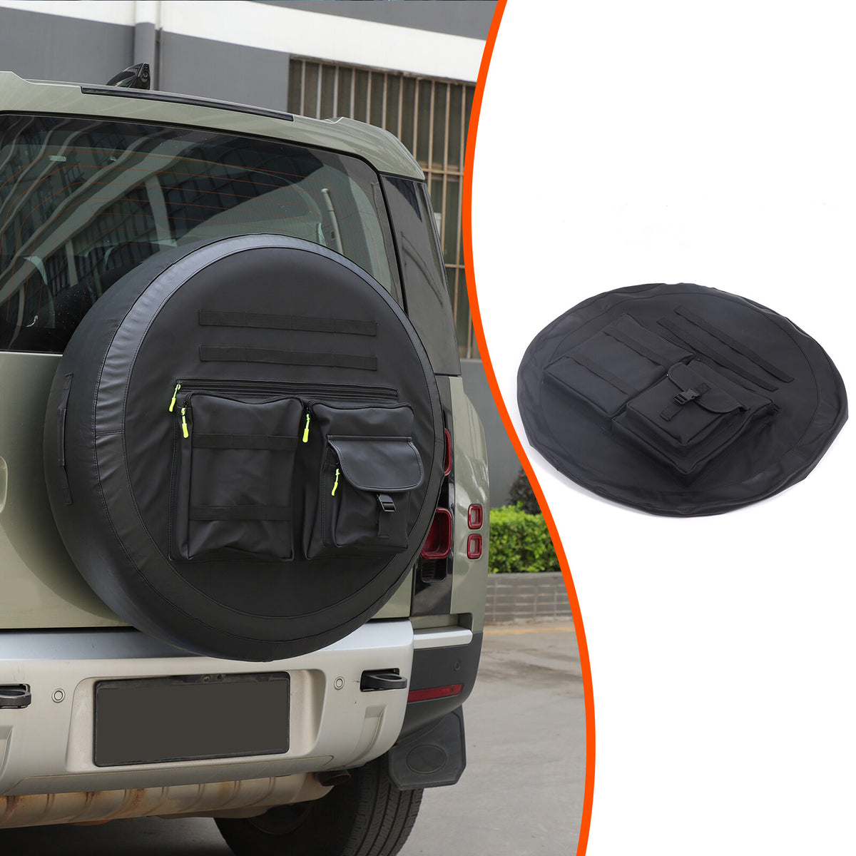 Spare Tire Wheel Protective Protection Cover For Land Rover Defender L663 2020+ 9