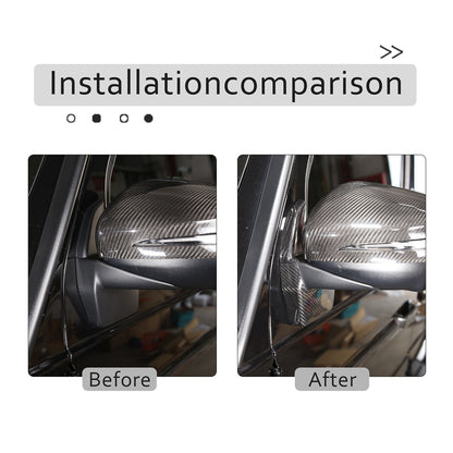 Carbon Fiber rearview mirror base cover trim decor For Benz G-Class W463 19-20 7