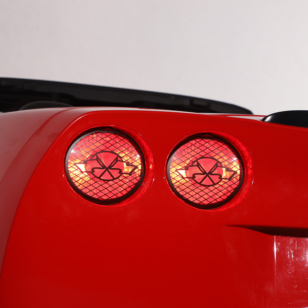 Black Stainless Steel Tail Light Trim Grills for Corvette C6 GS/Z0 /ZR1 05-13 US 14