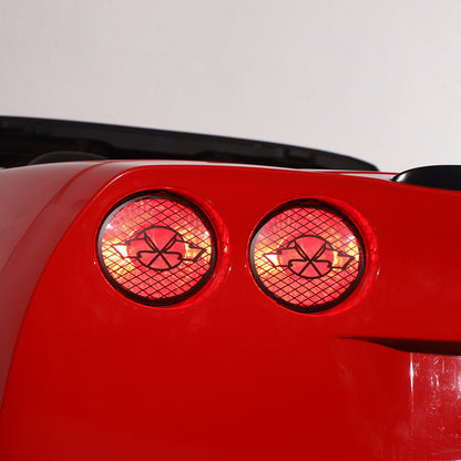 Black Stainless Steel Tail Light Trim Grills for Corvette C6 GS/Z0 /ZR1 05-13 US 14