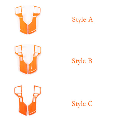 19PCS Orange Interior Full Center Console Trim Set For Toyota Tacoma 2016-22 2