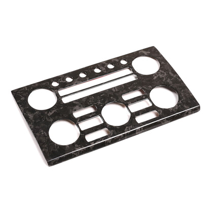 Forged Carbon Fiber Central Control Volume Panel Trim for Nissan GTR R35 08-16 4