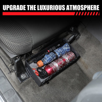 Aluminum Under Passenger Seat Storage Basket Tray For Nissan Frontier 2009-2017 21