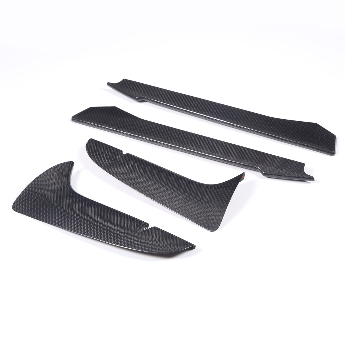 Real Dry Carbon fiber Front Bumper Fog Light Lamp Trims for Corvette C8 2020-26 9