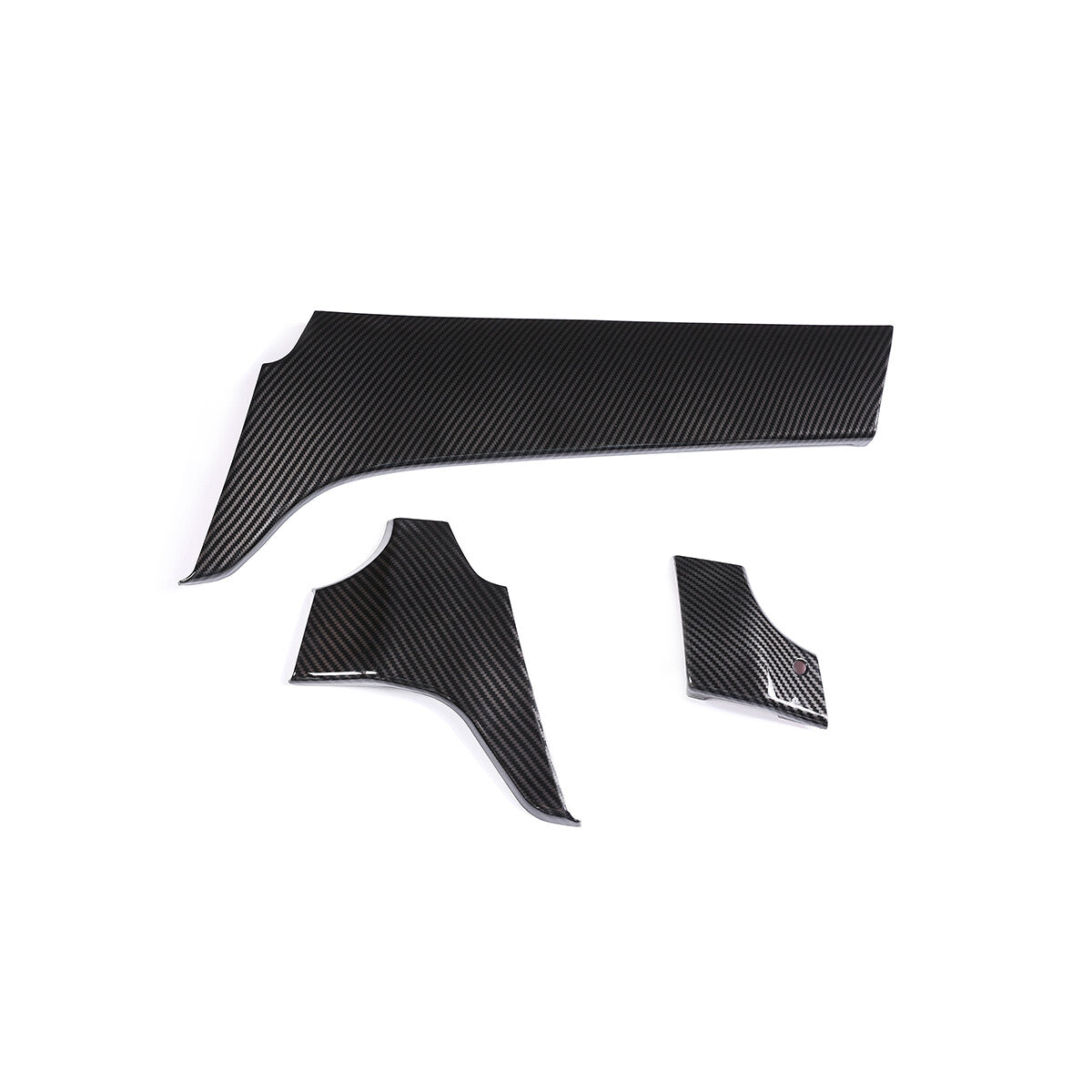 Carbon Fiber ABS Dashboard Door Panel Trim Strip for Benz GLE GLS 2016-19 13