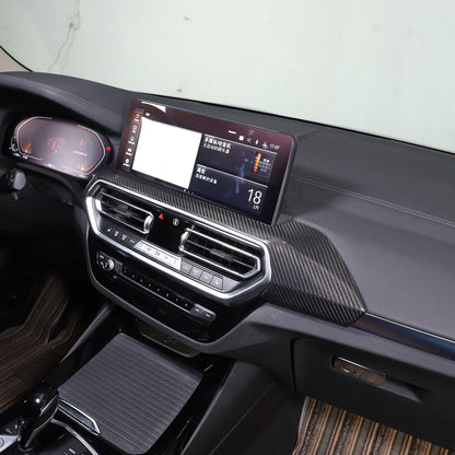 Real Carbon Fiber Air Vent Dashboard Frame For BMW X3/X4 2022-2023 6