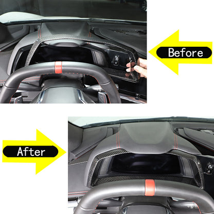 Real Carbon Fiber Interior Trim Cover For C8 Corvette Stingray Z51 Z06 Z07 20-25 4