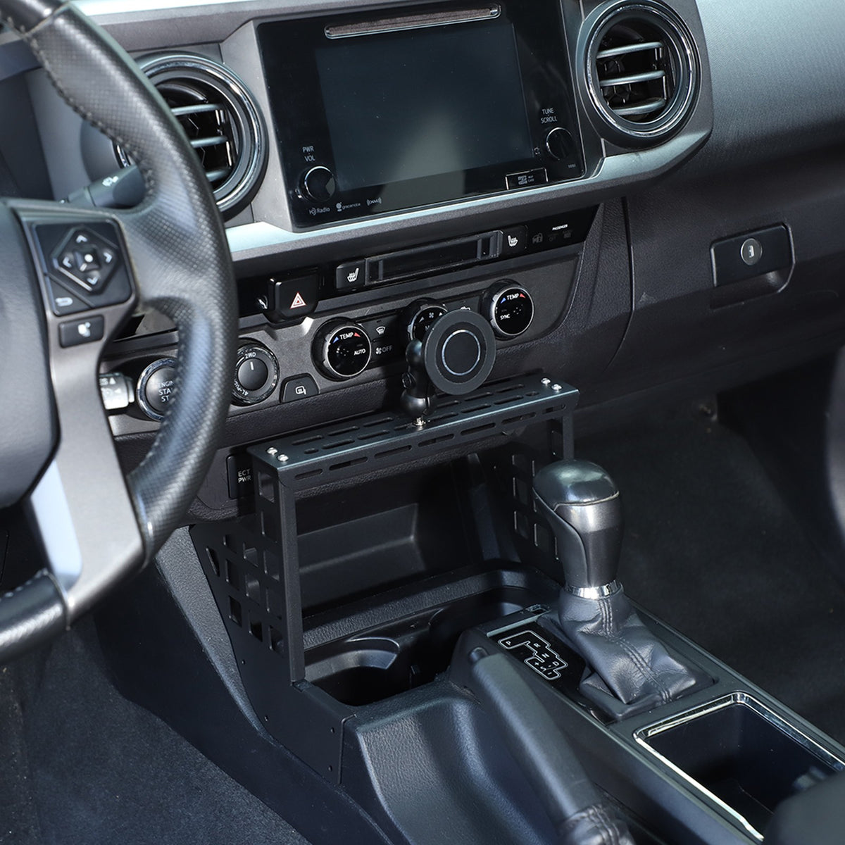 Magnetic Center Molle Panel Digital Device Mount For Toyota Tacoma 2016-2022 15