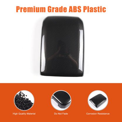 ABS Carbon Fiber Center Console Armrest Box Cover For Toyota Tacoma 2016-23 11