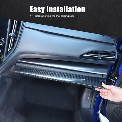 Real Carbon Fiber Console Dashboard Panel Trim Cover For Subaru WRX STI VB 22-24 15