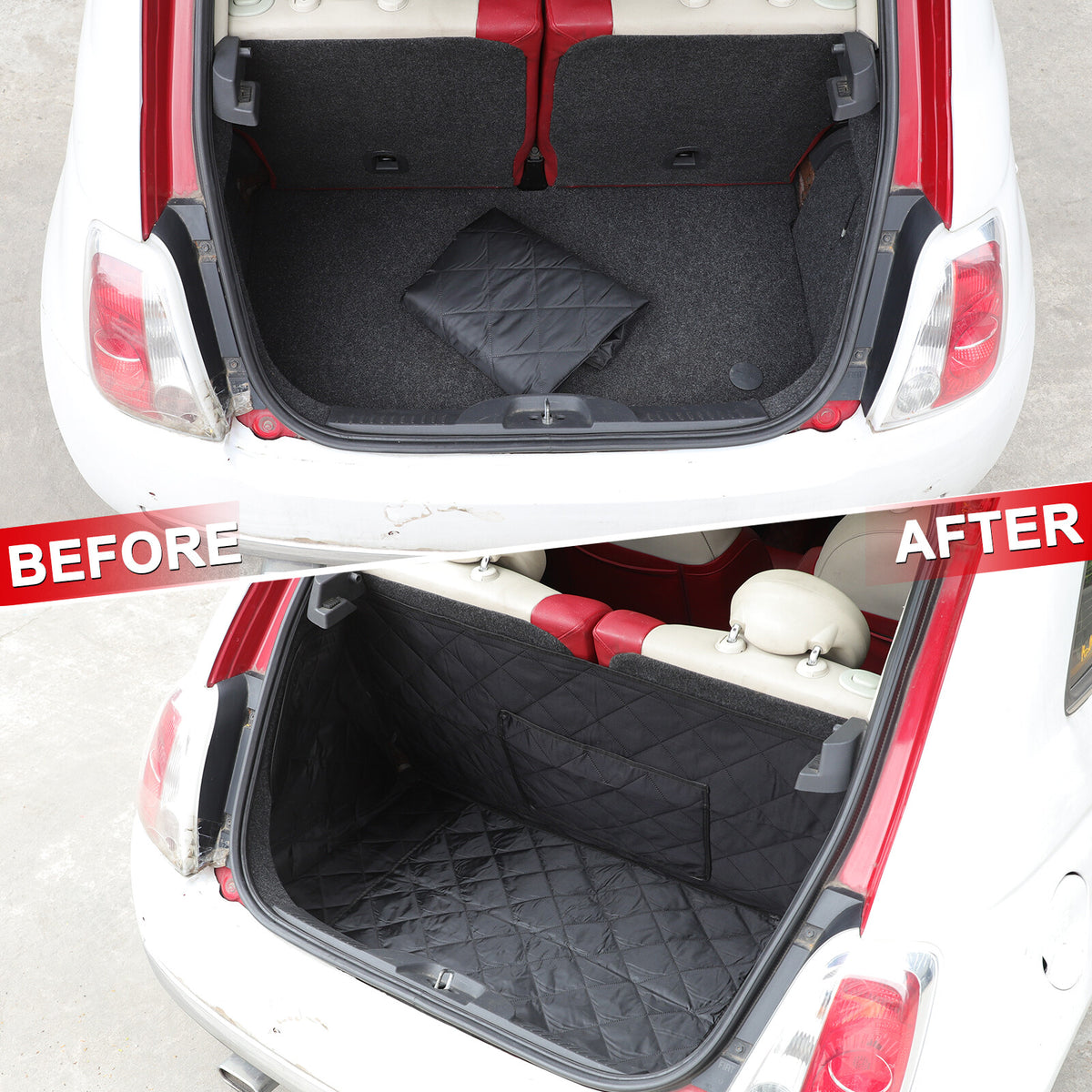 Dog Car Trunk Mat Hammock Boot Pet Seat Cover For Fiat 500 Abarth 595 07-15 US 10