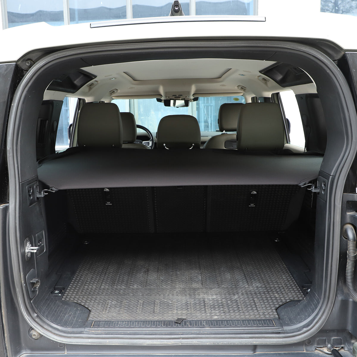 Rear Trunk Cargo Sunshade Mesh Net Insect Soft Top For Defender 110 2020-2024 US 1