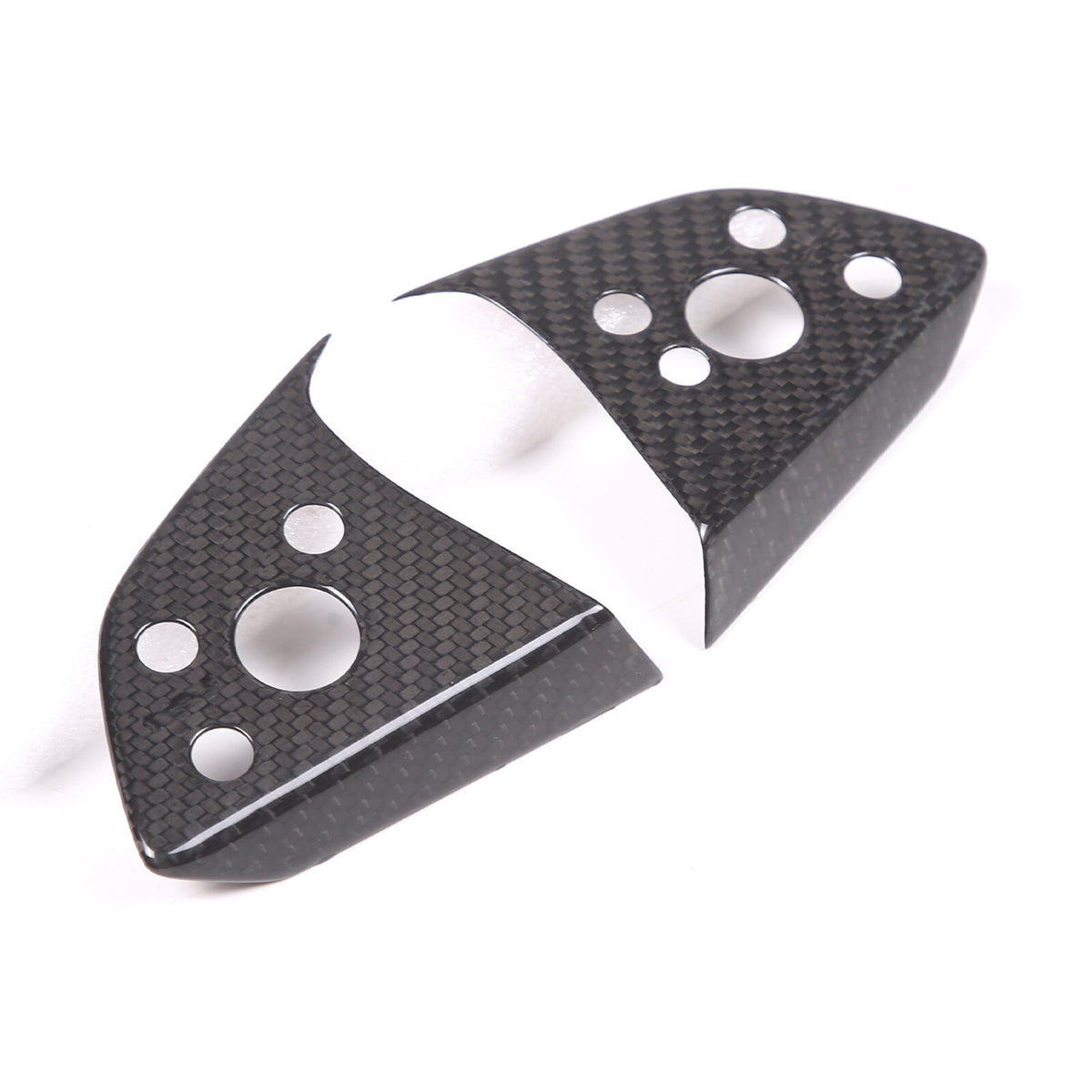 Real Dry Carbon Fiber Center Console Interior Trim Cover For Tesla Model 3 2023+ 64
