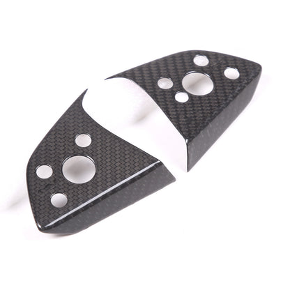 Real Dry Carbon Fiber Center Console Interior Trim Cover For Tesla Model 3 2023+ 64