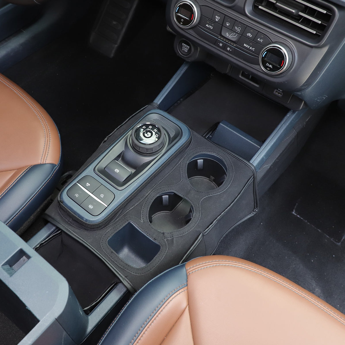 Suede Cloth Center Console Gear Shift Trim Cover For Ford Maverick 2022+ US 15