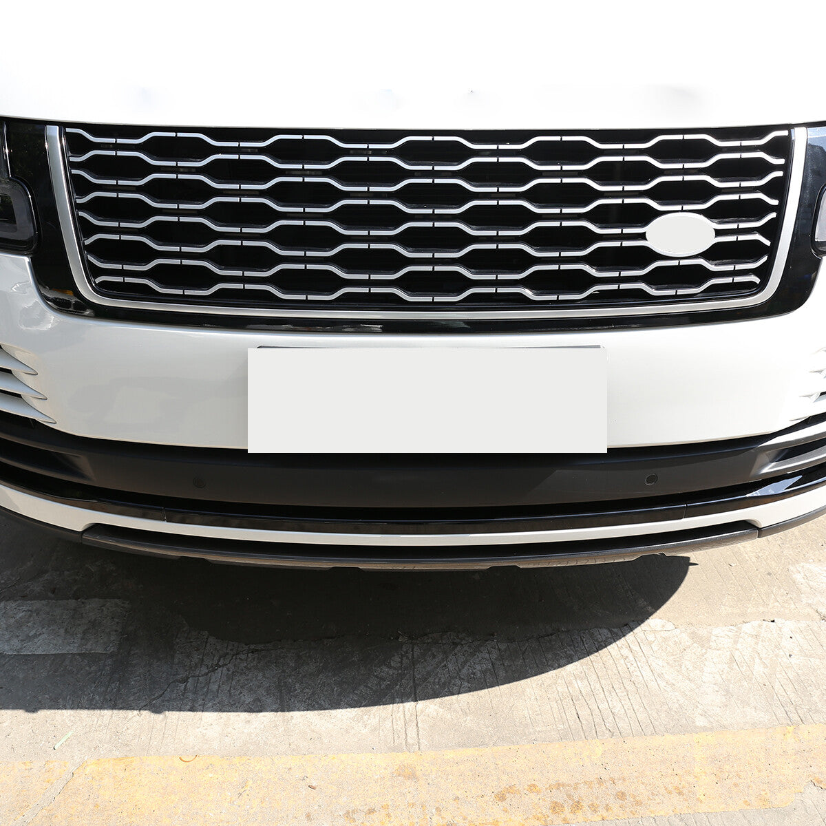 Gloss Black Front Grille Bumper Body Trim Kit For LR Range Rover Vogue HSE 18-22 17