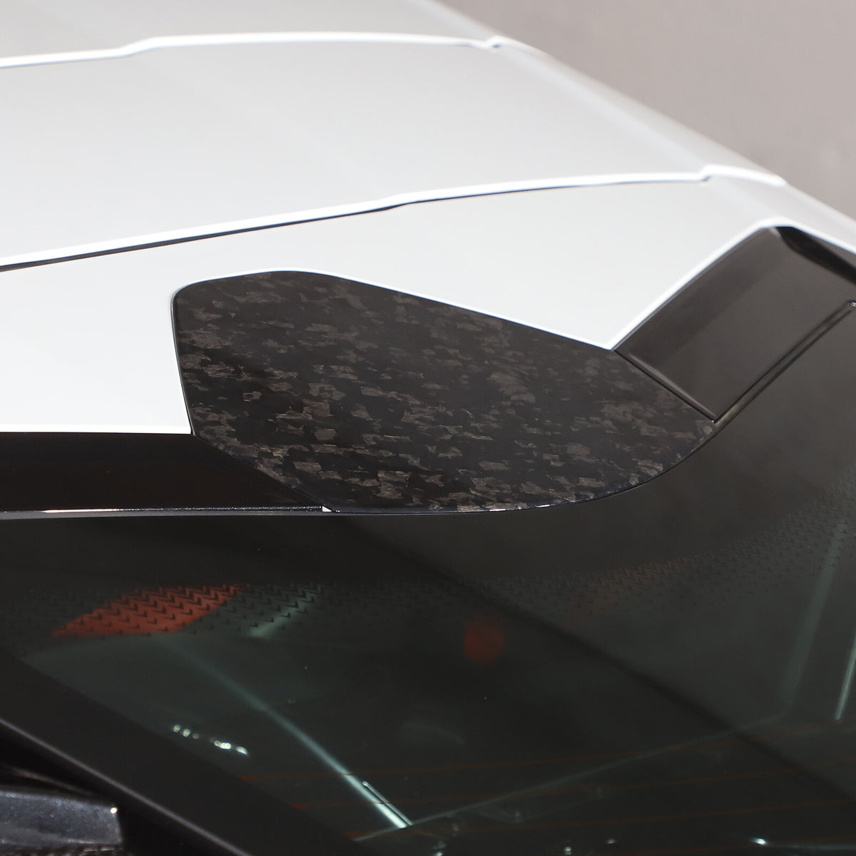 Forged Carbon Fiber Rear Window Cover Trim For Corvette C8 Coupe 2020-26 15