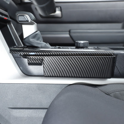 Carbon Center Console Gear Shift Panel Storage Box For Toyota Tundra/Sequoia 22+ 16
