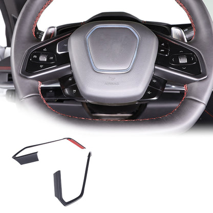 Matte Black ABS Full Interior Set Cover Trim Kit For Corvette C8 2020-25 - Styles 1-5 28