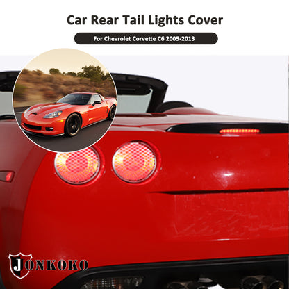 Black Mesh Steel Rear Tail Light Grille Cover For Corvette C6 GS/Z0/ZR1 05-13 US 8