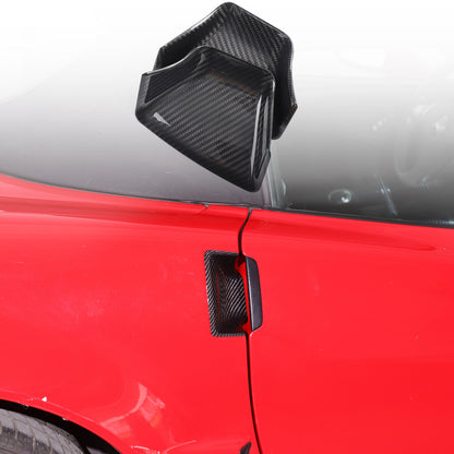 Real Carbon Fiber Exterior Door Handle Bowl Trim Cover for Corvette C6 2005-13 15